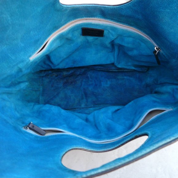 Vintage KATE SPADE black leather tote / handbag - Picture 9 of 9